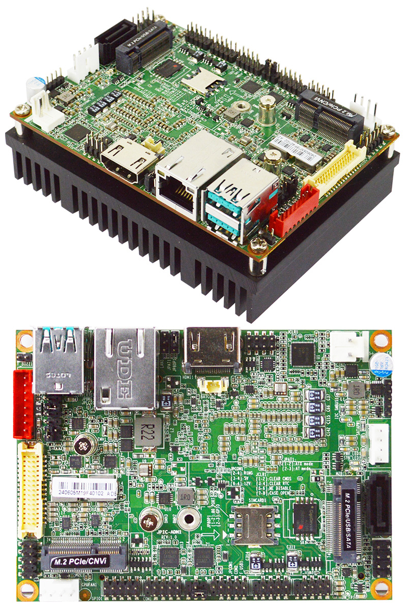 Jetway JPIC-ADN1-N200 (Pico-ITX Motherboard with Intel N200-Processor) <b>[extended Temperatur range -20 to 60�C]</b>