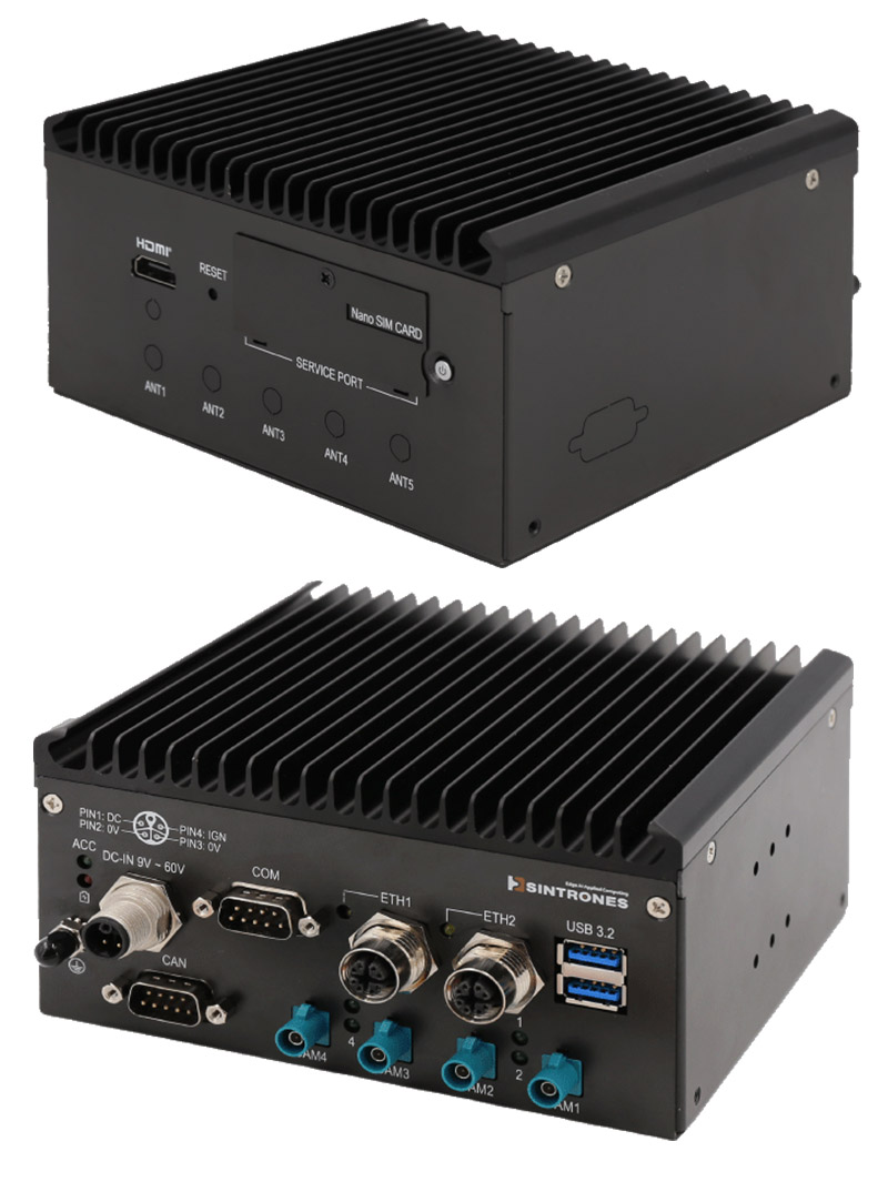 Sintrones IBOX-601-G2-00-ONX8 (NVIDIA Jetson Orin NX Fanless Edge AI, <b>8GB</B>)